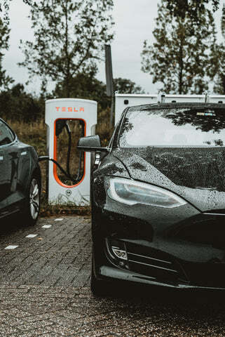Tesla Model S EV Charging Station